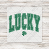 Varsity Lucky DTF Transfer - T-SHIRT SIZE