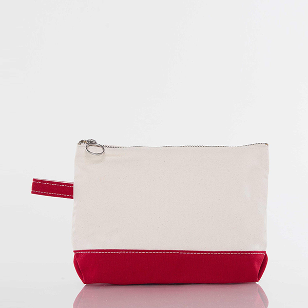 Canvas Zippered Make-Up Bag