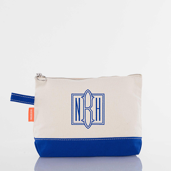Canvas Zippered Make-Up Bag