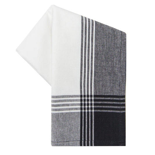 McLeod Stripe Kitchen Tea Towels - Black
