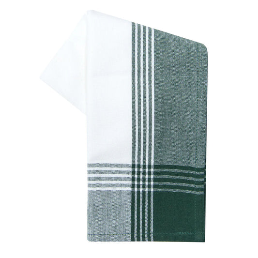 McLeod Stripe Kitchen Tea Towels - Dark Green