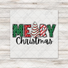 Merry Christmas Tree Cake Transfer