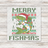 Merry Fishmas Ugly Sweater Transfer - T-SHIRT SIZE