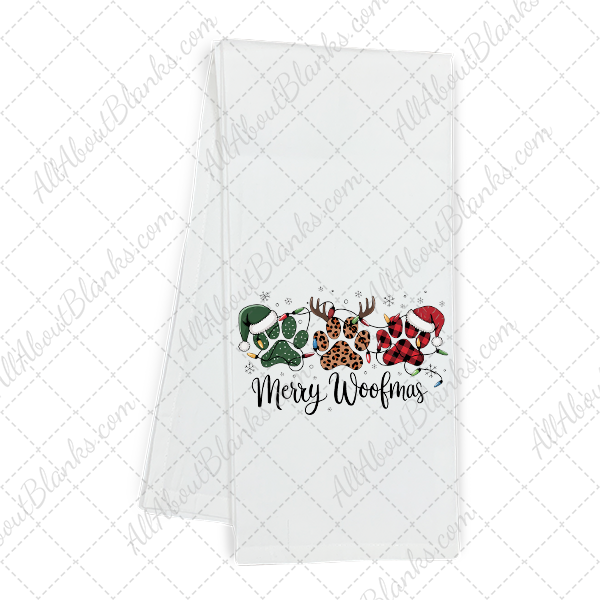 Merry Woofmas Dog Paws Transfer