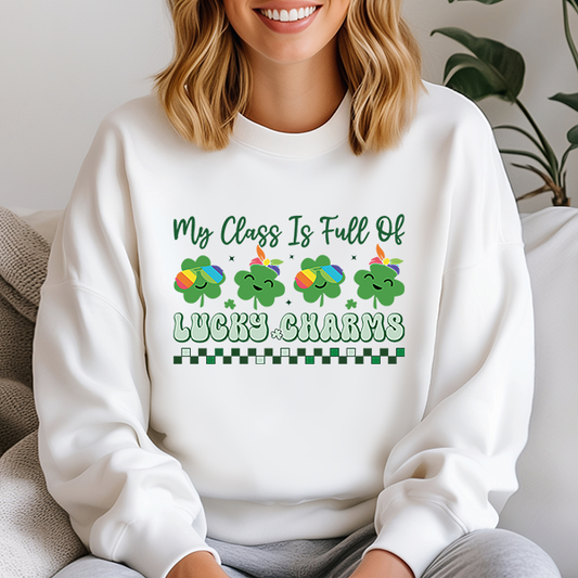 My Classroom Is Full Of Lucky Charms Transfer - T-SHIRT SIZE