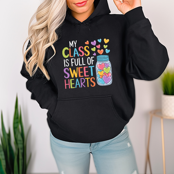 My Class Is Full Of Sweethearts Transfer - T-SHIRT SIZE