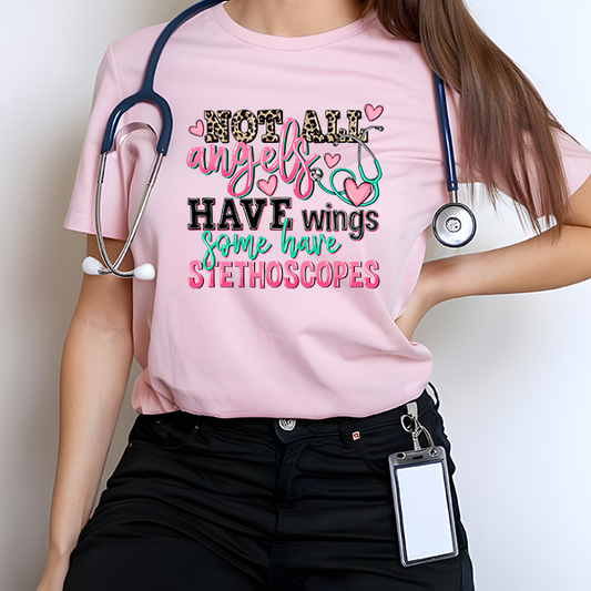 Not All Angels Have Wings Transfer - T-SHIRT SIZE