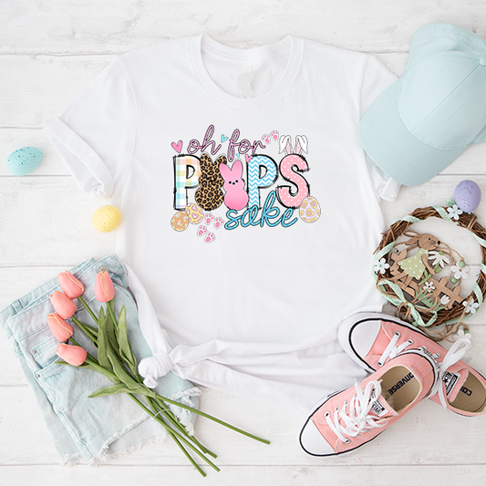 Oh For Peeps Sake Transfer - T-SHIRT SIZE