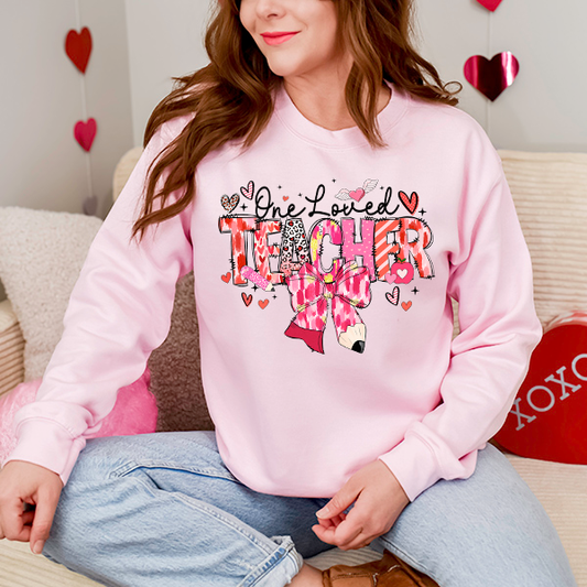 One Loved Teacher Transfer - T-SHIRT SIZE