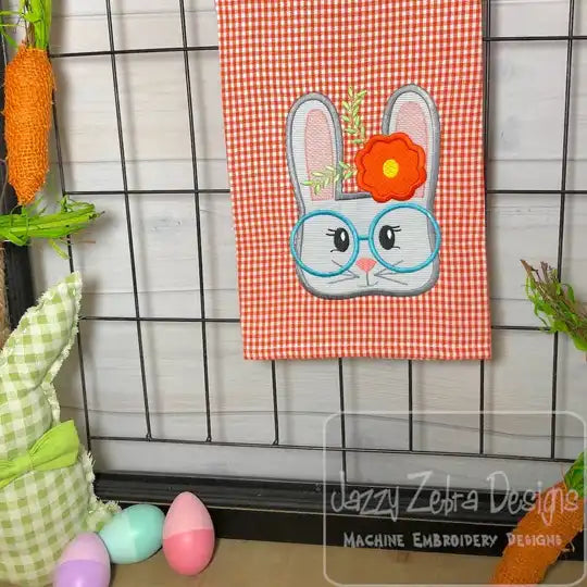 Carrot Orange Mini-Check Kitchen Towel