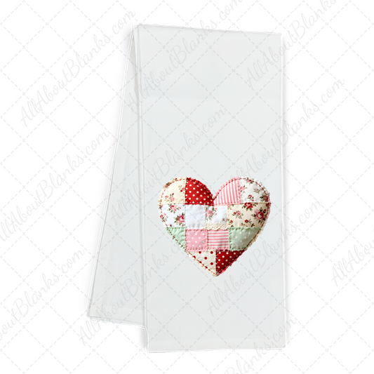 Patchwork Shabby Chic Heart Transfer