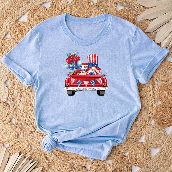Patriotic Gnome Transfer - T-SHIRT SIZE