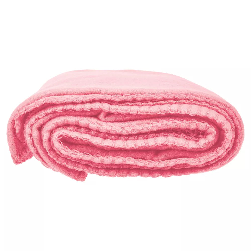 Deluxe Fleece Blanket - Light Pink