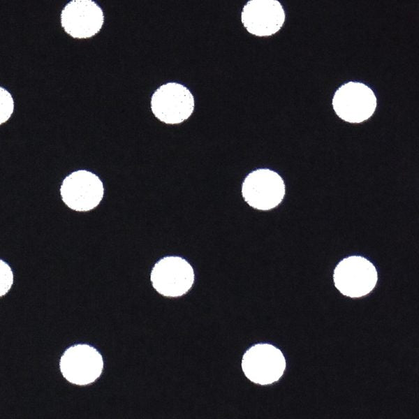 Black Polka Dot Cotton Kitchen Towel - Halloween