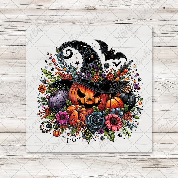 Pumpkin Witch Halloween Transfer