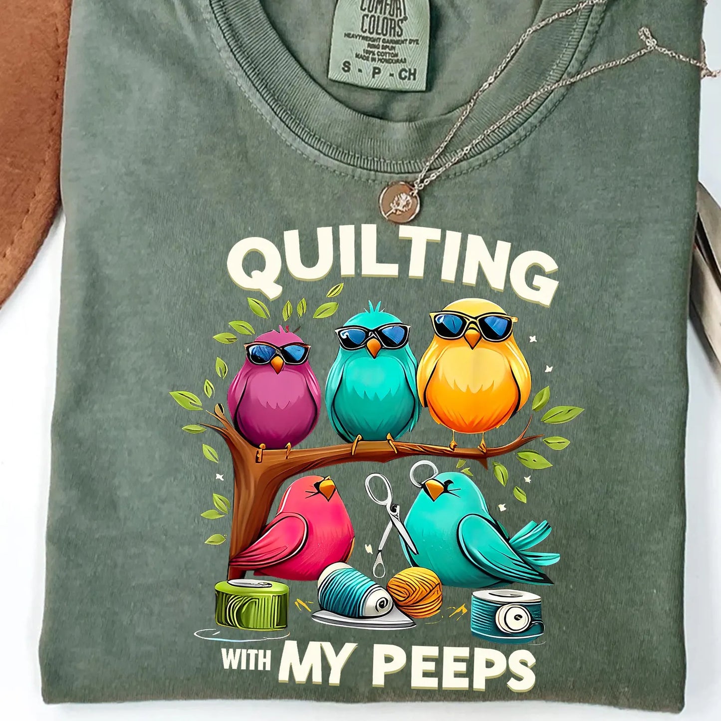 Quilting With My Peeps Transfer - T-SHIRT SIZE