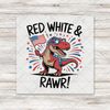 Red White Rawr Transfer