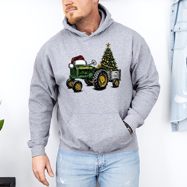 Santa Hat On John Deere Transfer
