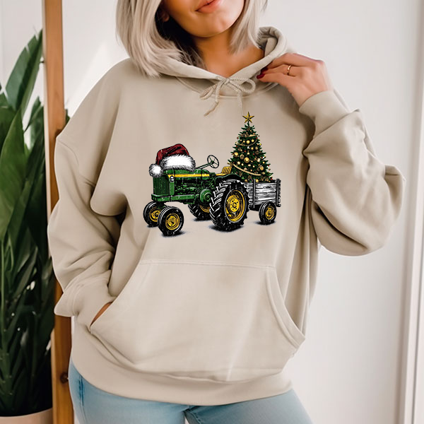Santa Hat On John Deere Transfer