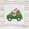 Santa In A Convertible Transfer