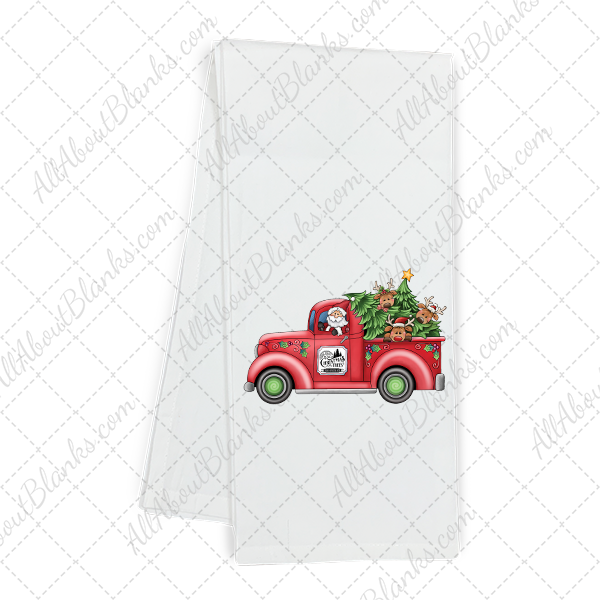 Santa In A Red Truck Transfer