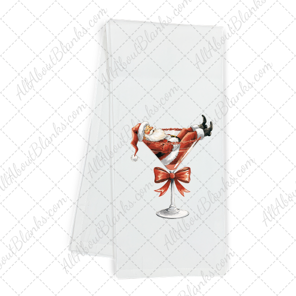 Santa Martini Transfer - T-SHIRT SIZE