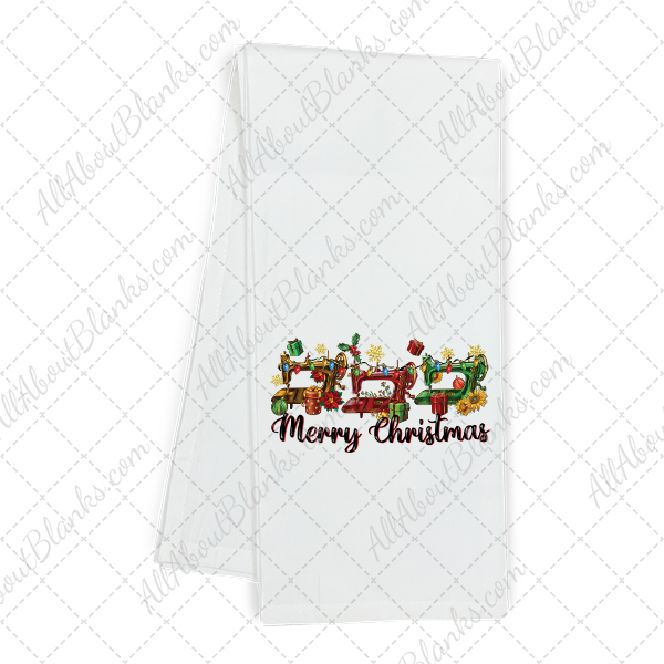 Sewing Machines Trio Merry Christmas Transfer