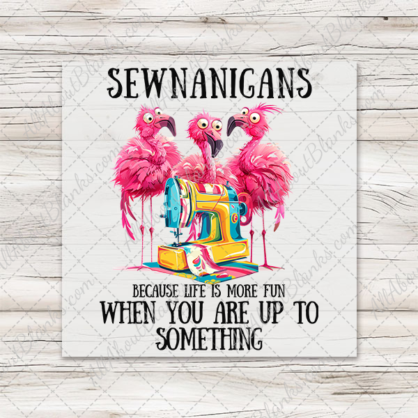 Sewnanigans Flamingos Transfer - T-SHIRT SIZE