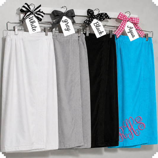 Womens Velour Terry Spa Shower Wraps