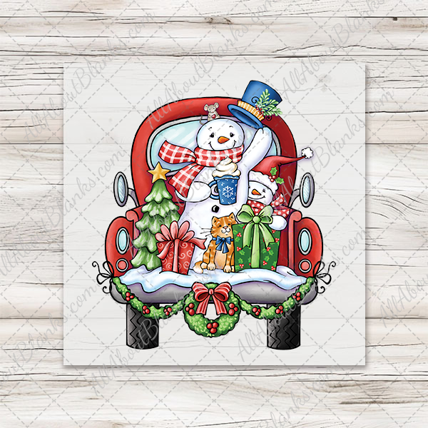 Snowman In A Truck Transfer