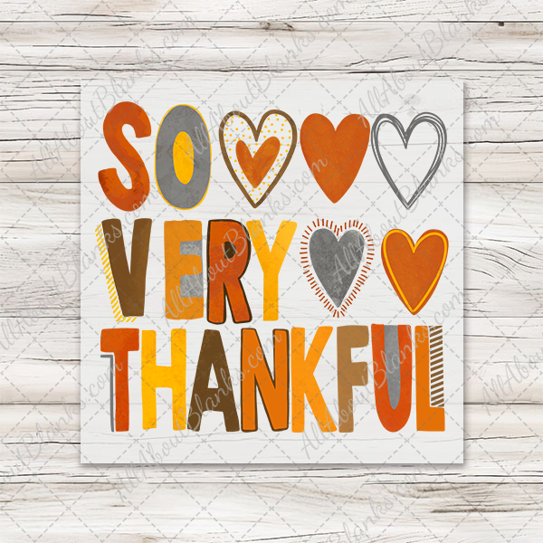 So Very Thankful Hearts Transfer