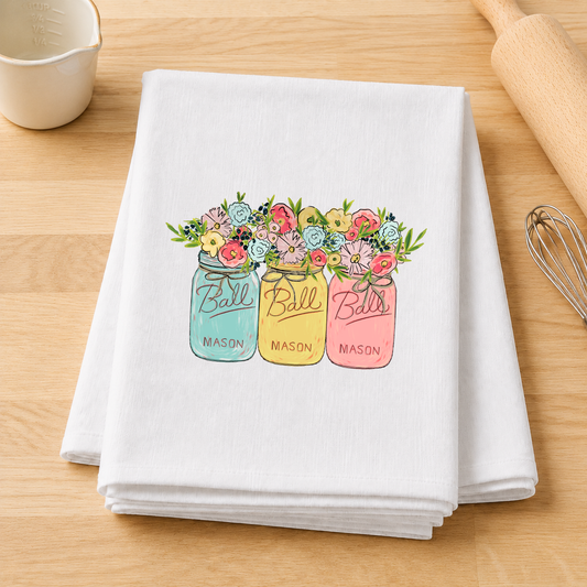 Spring Mason Jars Transfer