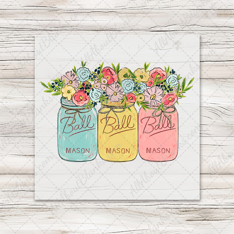 Spring Mason Jars Transfer