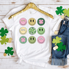 St Patricks Day Smiley Faces DTF Transfer - T-SHIRT SIZE