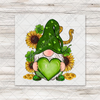 St Patricks Day Gnome With Sunflower DTF Transfer