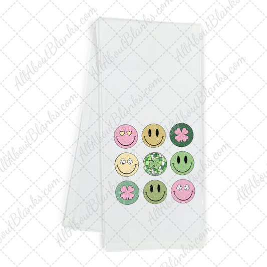St Patricks Day Smiley Faces DTF Transfer