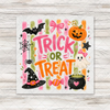Striped Brushstroke Trick Or Treat Transfer