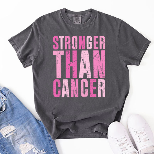 Stronger Than Cancer Transfer - T-SHIRT SIZE