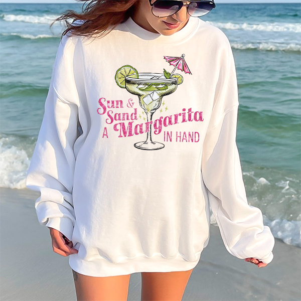 Sun Sand & Margarita Transfer - T-SHIRT SIZE