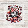 Sweet But Twisted Candy Canes Transfer - T-SHIRT SIZE
