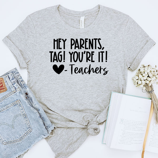 Tag You're It Transfer - T-SHIRT SIZE