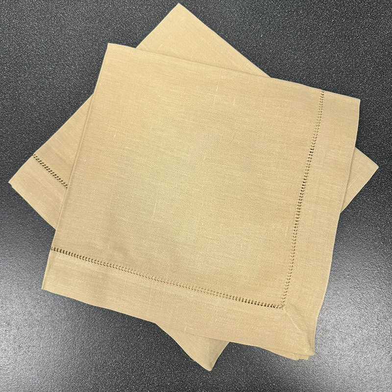 Hemstitched Dinner Napkin - Taupe