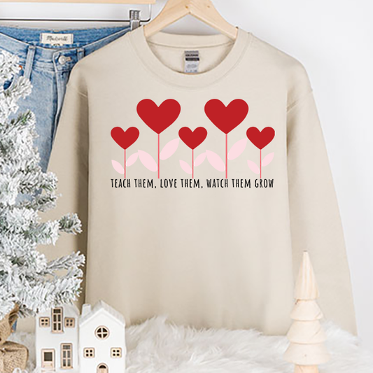 Teach Them Love Them Transfer - T-SHIRT SIZE