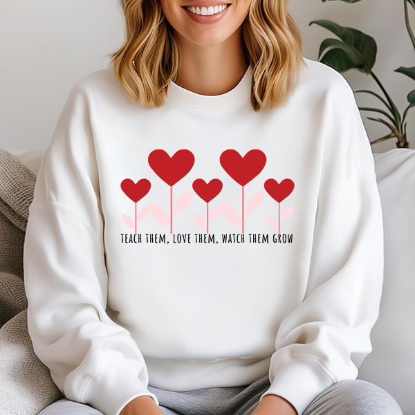 Teach Them Love Them Transfer - T-SHIRT SIZE