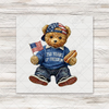 Teddy Bear 250th Transfer - T-SHIRT SIZE