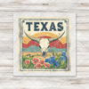 Texas Vintage Stamp Transfer