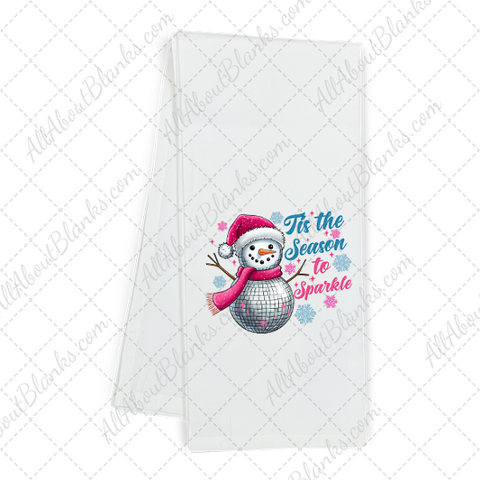 Tis The Season To Sparkle Snowman Transfer