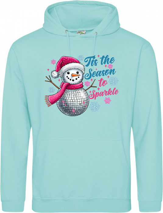 Tis The Season To Sparkle Snowman Transfer - T-SHIRT SIZE