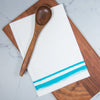 Printed Turquoise Watercolor Border