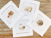 Vintage Books Watercolor Set 1 - COCKTAIL NAPKIN SIZE